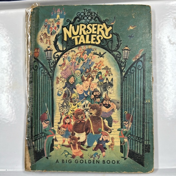 Vintage Retro Rare Find 1948 Big Golden Book Nursery Tales Hardback Book - Picture 1 of 16